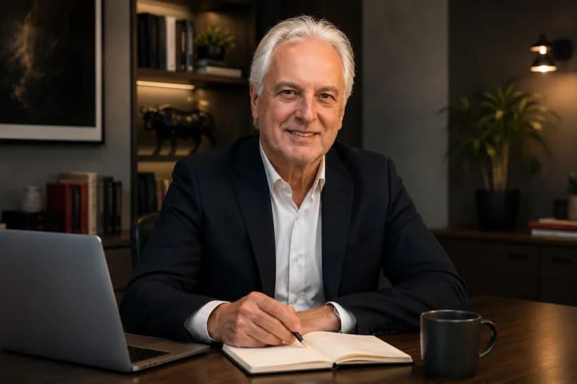 Mag. Yorgi Amaxopoulos an seinem Arbeitsplatz